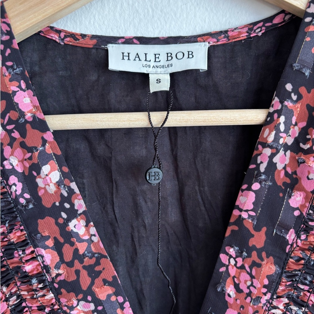 Hale Bob Jade Lurex Jacquard Tiered Dress, size XS - Picture 9 of 9